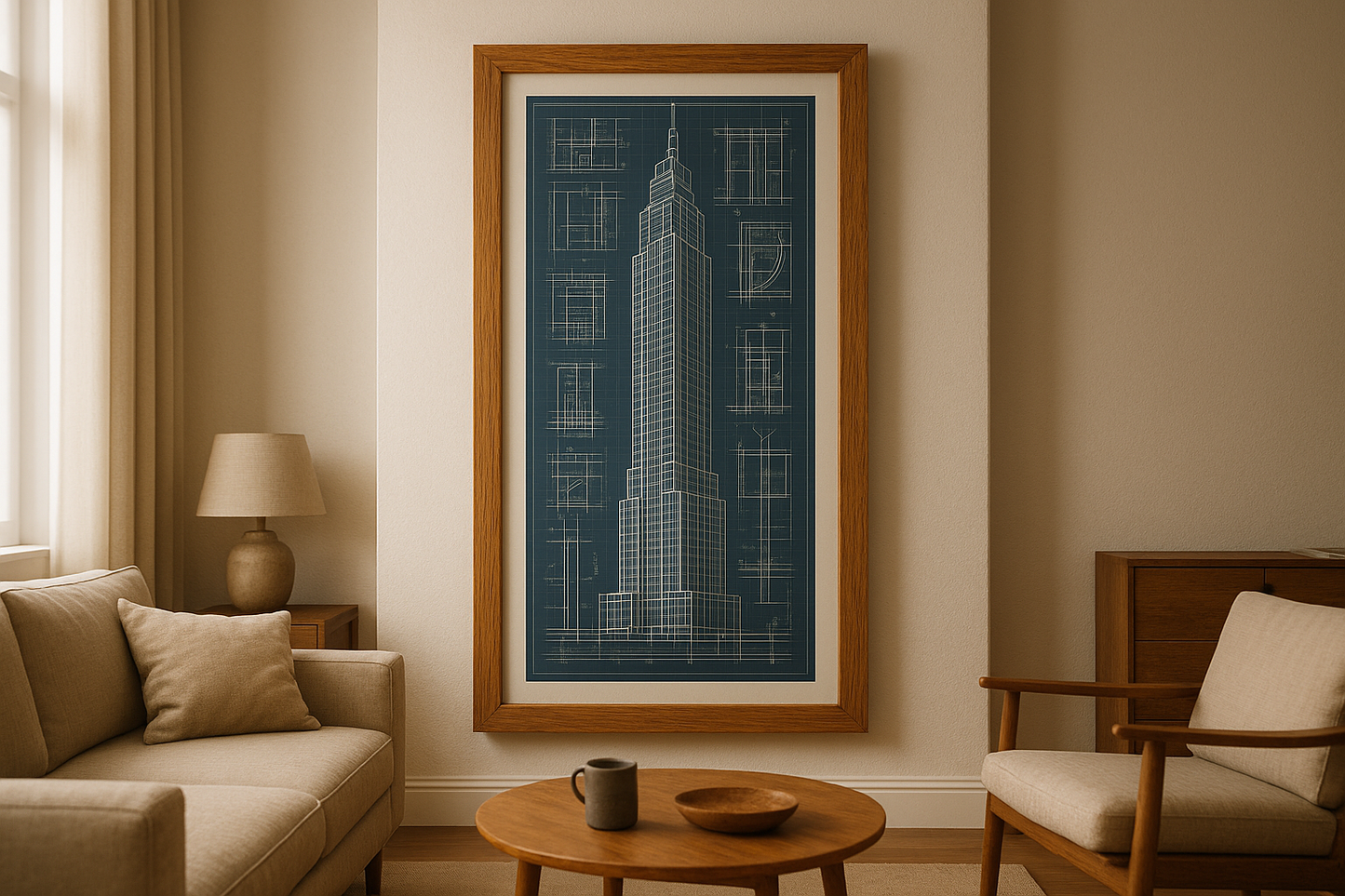 set in living room