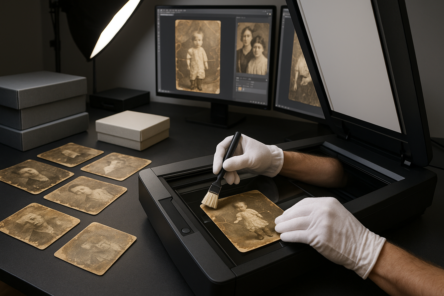photo restoration - step 1 Digitize
