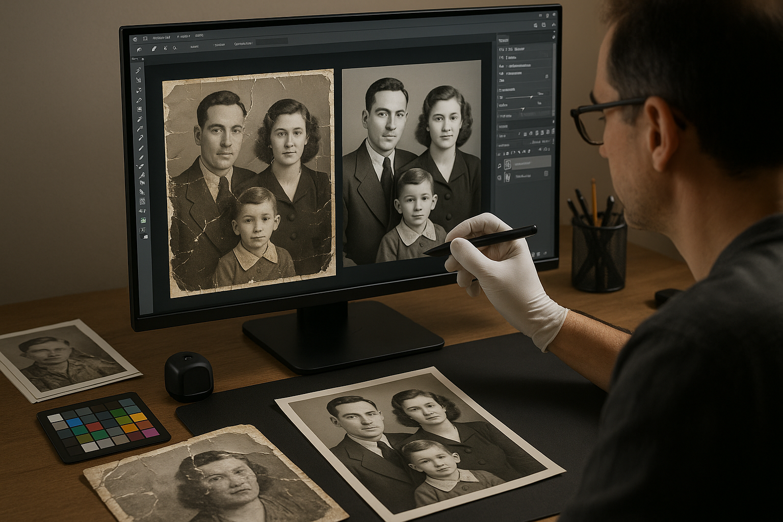 photo restoration - step 2 Restoration