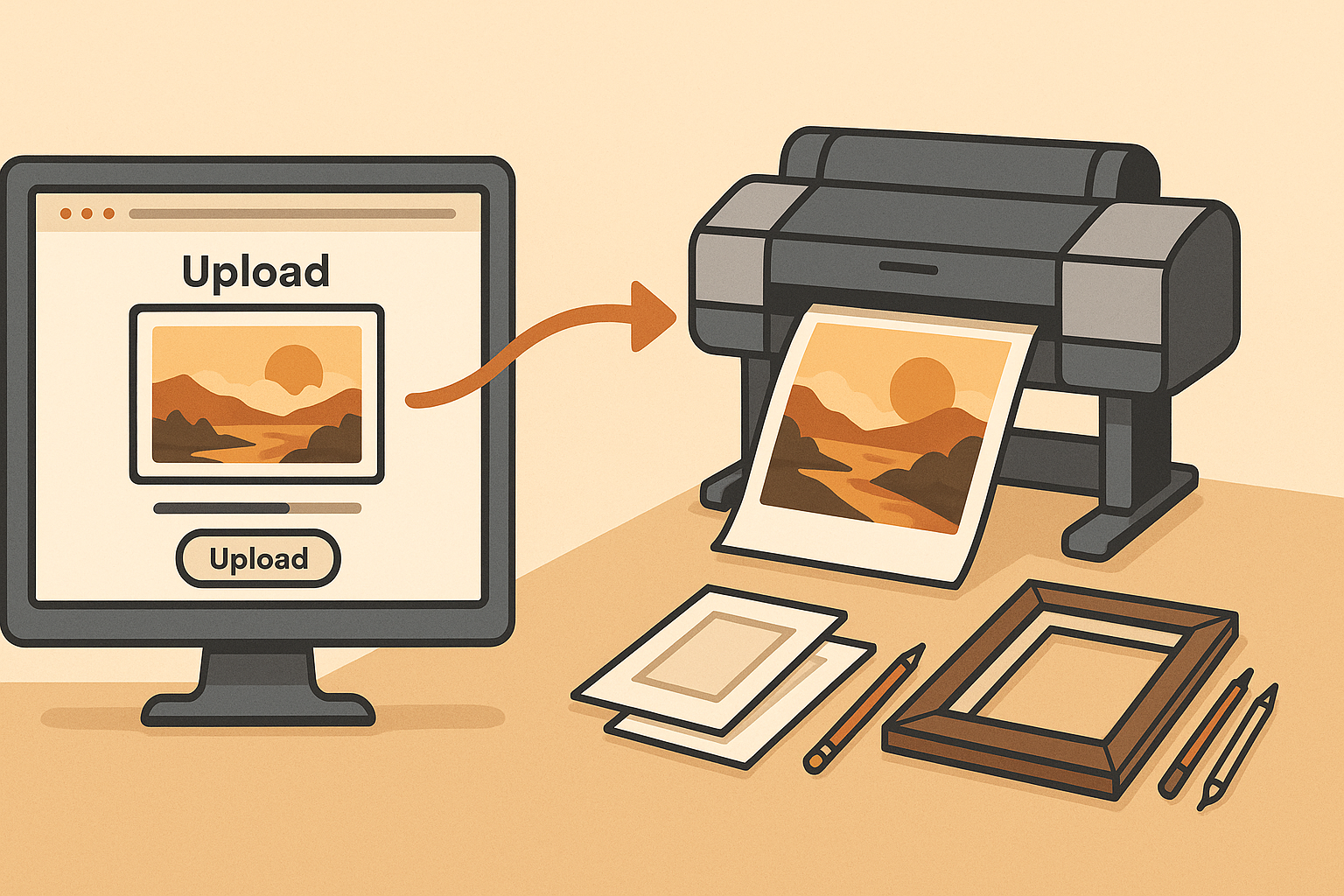upload and print